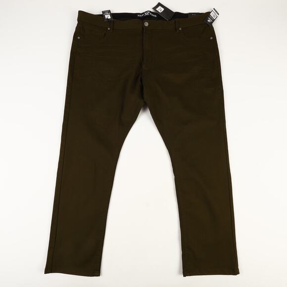 NEW XRAY XR Jeans Mens 48x32 Commuter Pants Jeans  Slim Fit Olive Green Stretch - Picture 2 of 11
